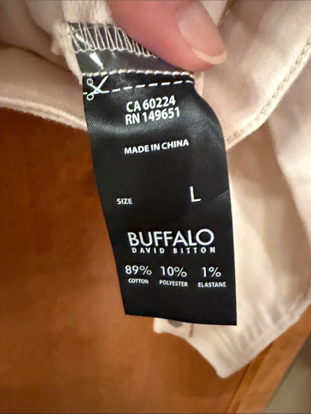 Buffalo Light Pink Jacket - Classic Button-Front - Picture 3 of 4